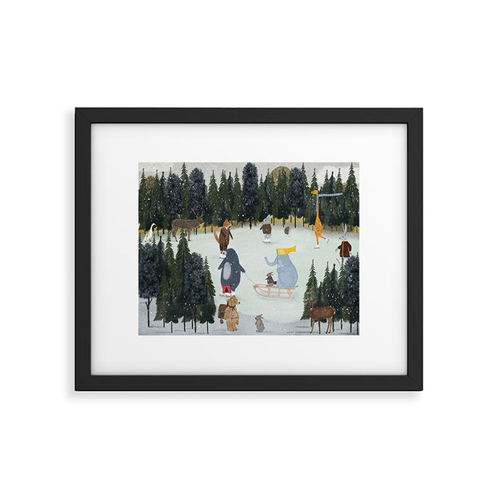 little nature on ice Framed Art Print Gallery Image 1