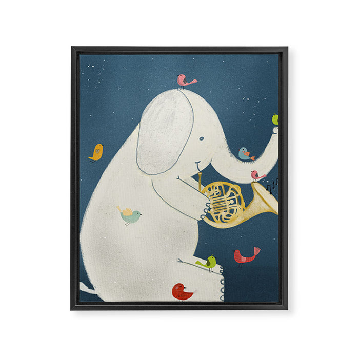 little nature song Framed Canvas Print Gallery Image 1