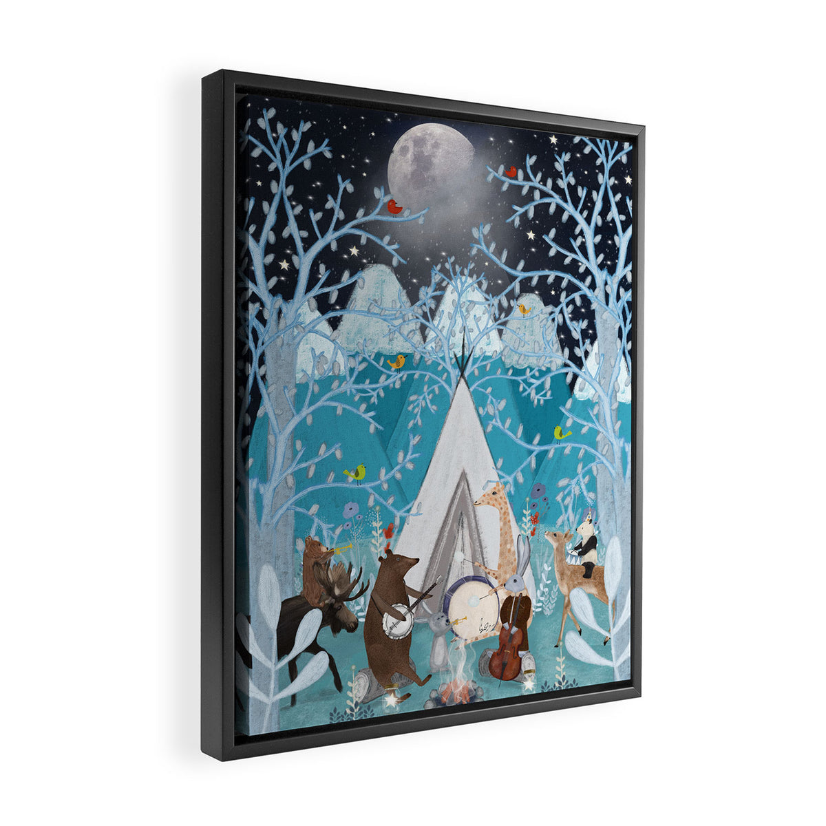 little nature song Framed Canvas Print Gallery Image 2