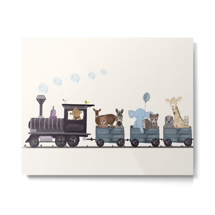 little nature train Metal Print Gallery Image 1
