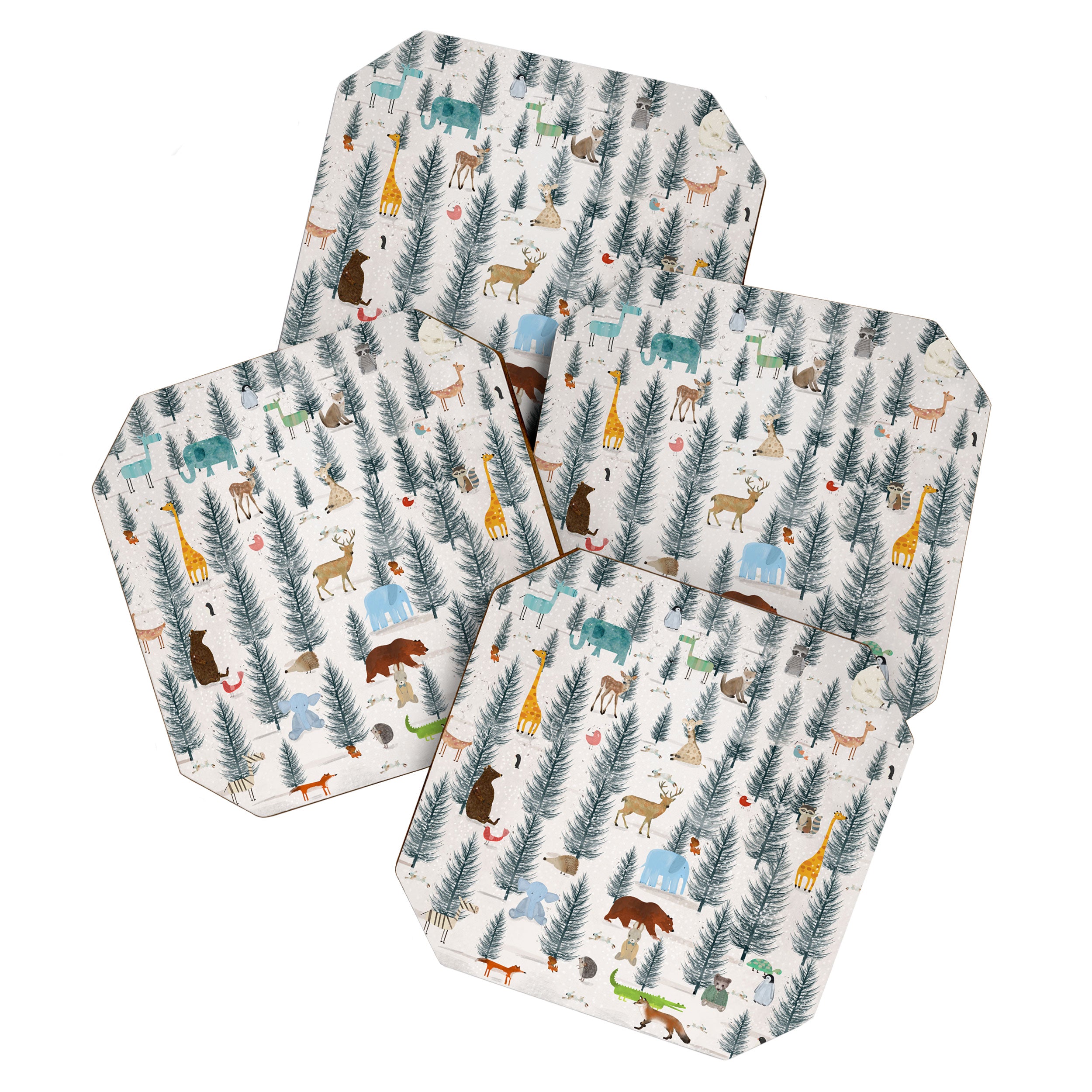 little nature woodland Coaster Gallery Image 1