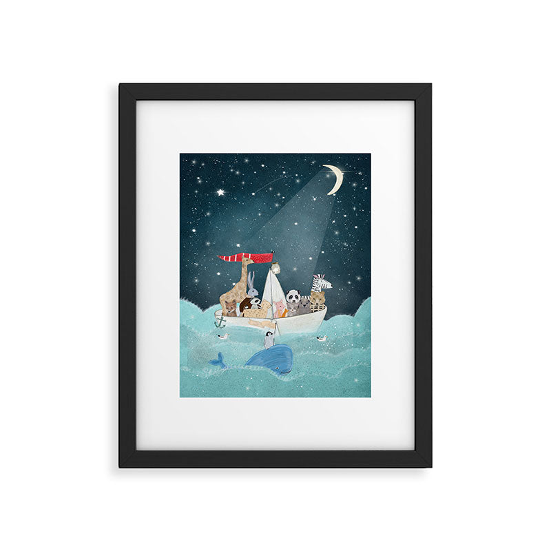 little nautical explorers Framed Art Print Gallery Image 6