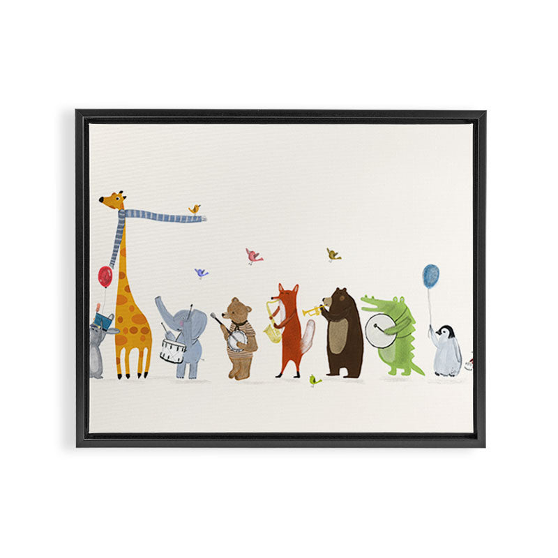 little parade Framed Canvas Print Gallery Image 3