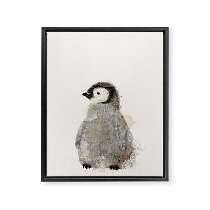 little penguin Framed Canvas Print Gallery Image 1