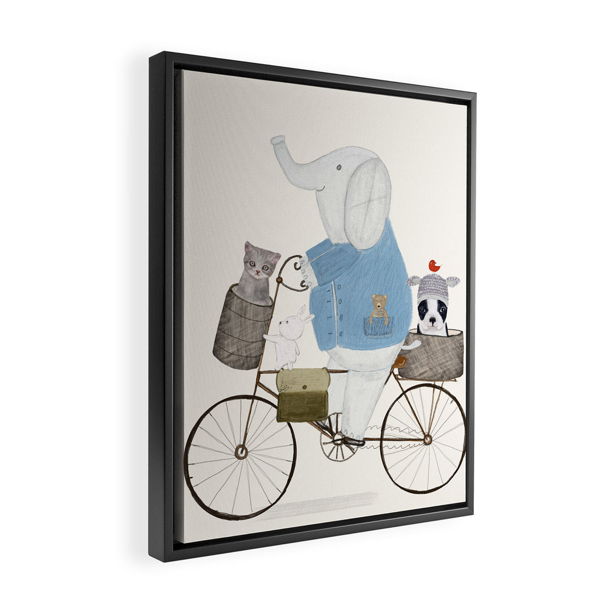 little pets Framed Canvas Print Gallery Image 2