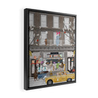little pizzeria Framed Canvas Print Gallery Image 2
