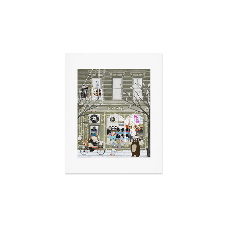 little record store Art Print Gallery Image 1
