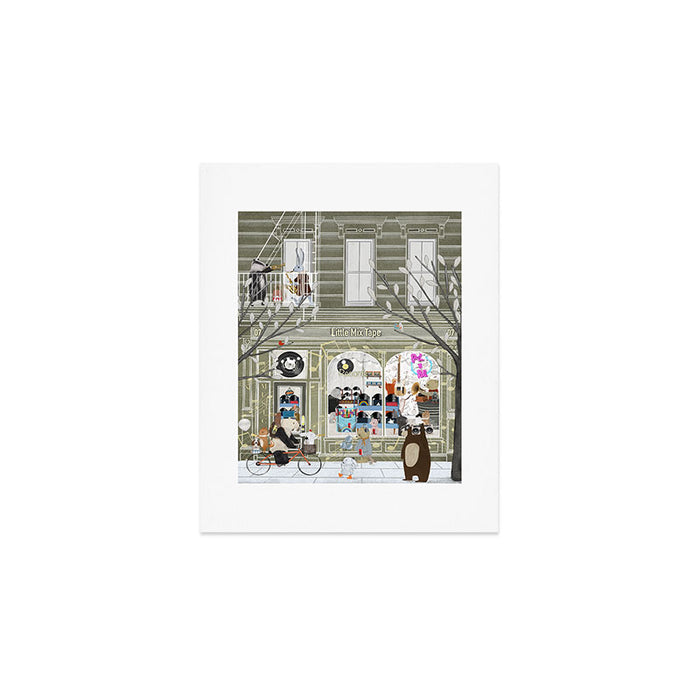 little record store Art Print Gallery Image 1