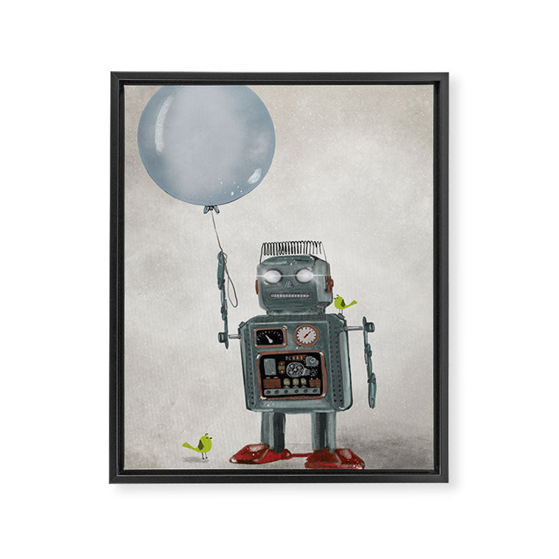 little robot Framed Canvas Print Gallery Image 6