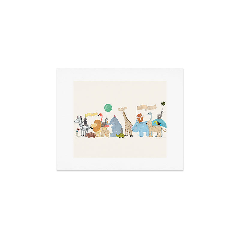little safari parade Art Print Gallery Image 1