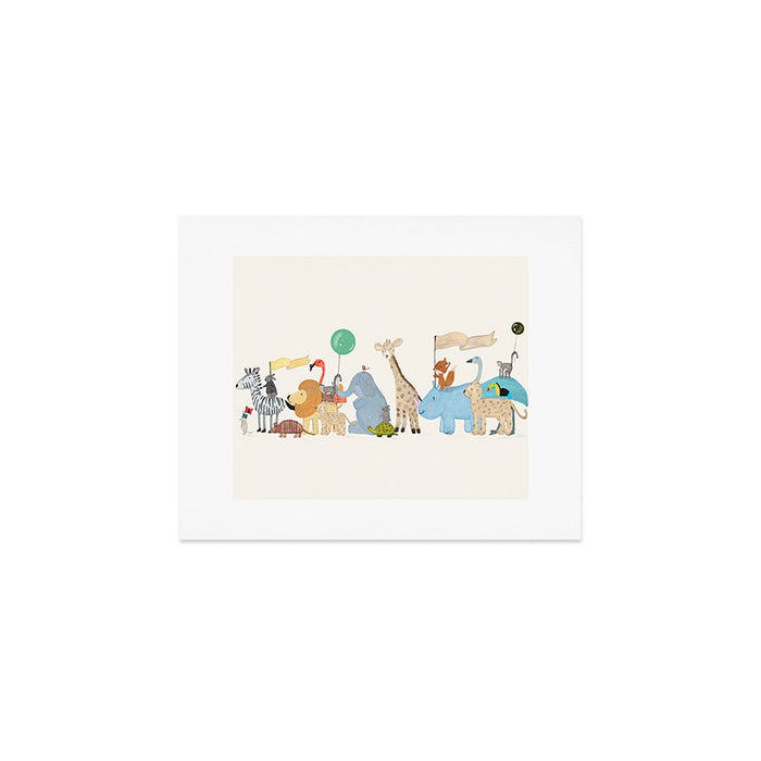 little safari parade Art Print Gallery Image 1