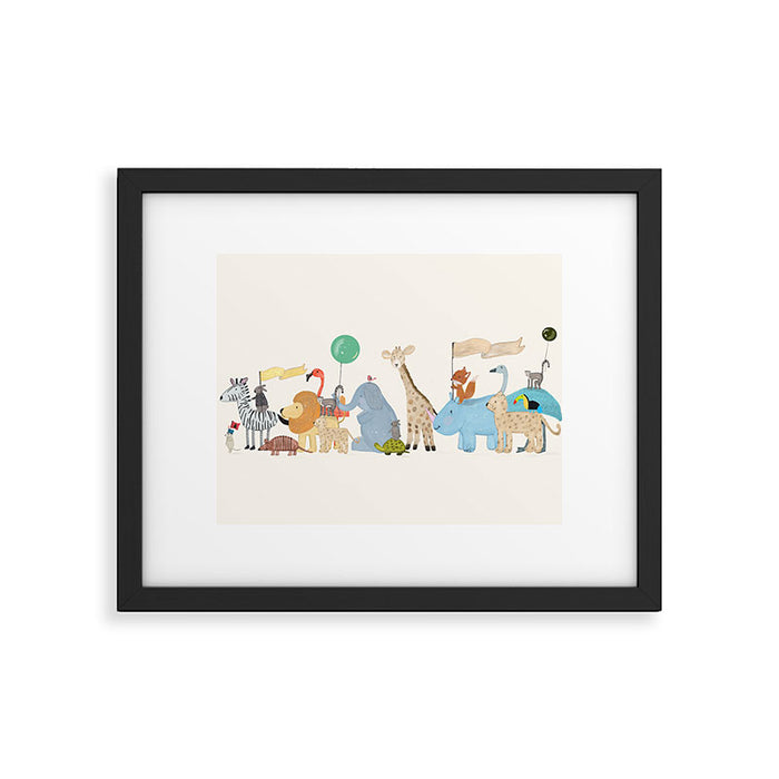 little safari parade Framed Art Print Gallery Image 1