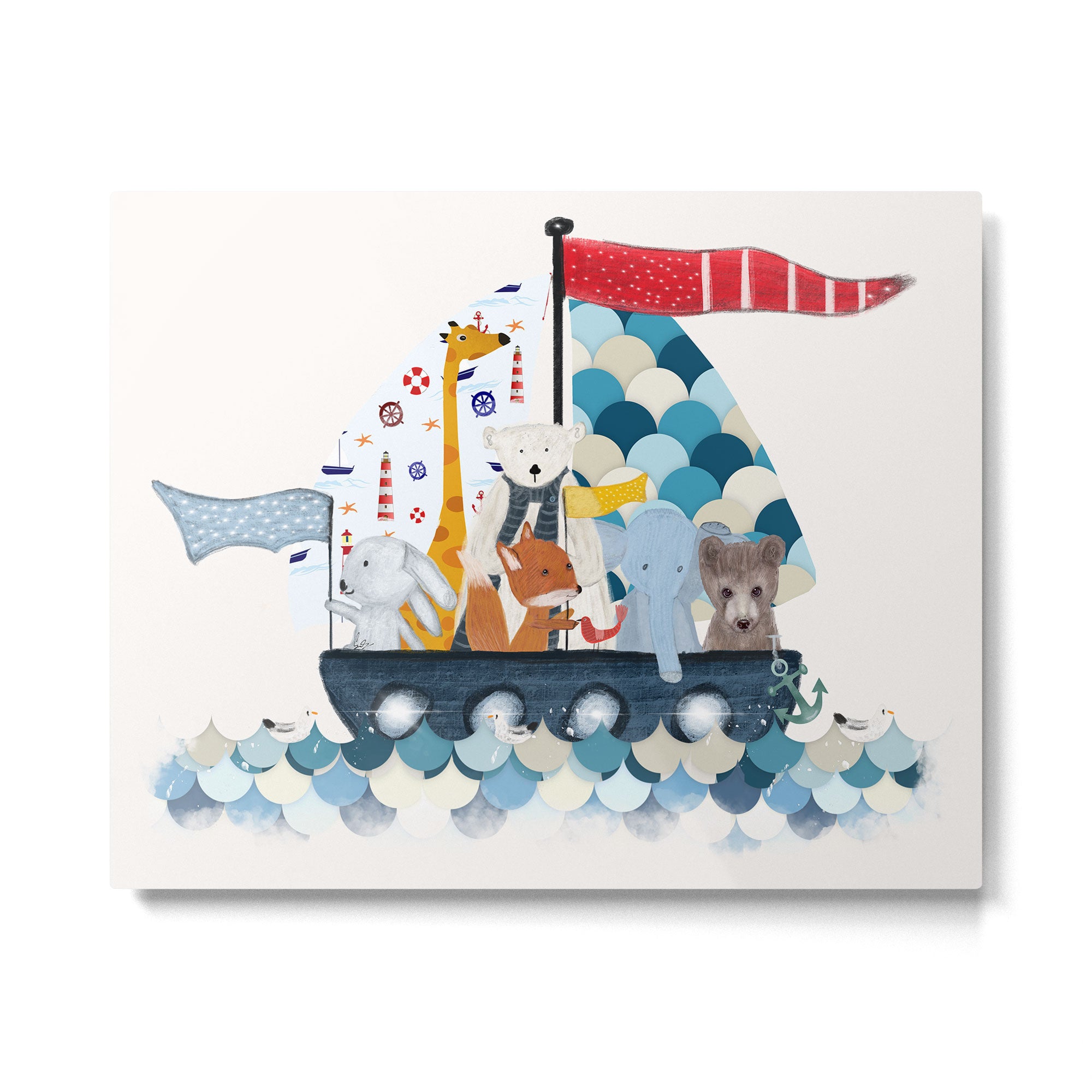 little sailers Metal Print Gallery Image 6