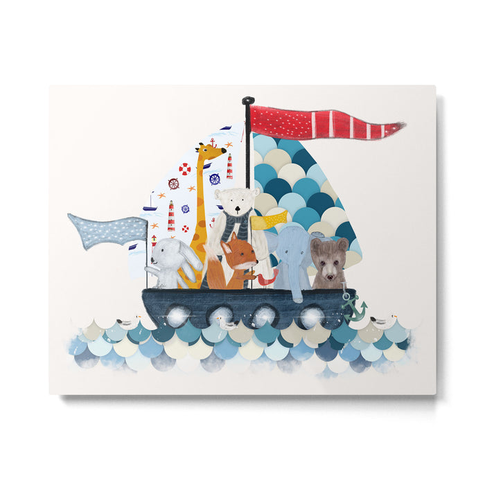 little sailers Metal Print Gallery Image 1