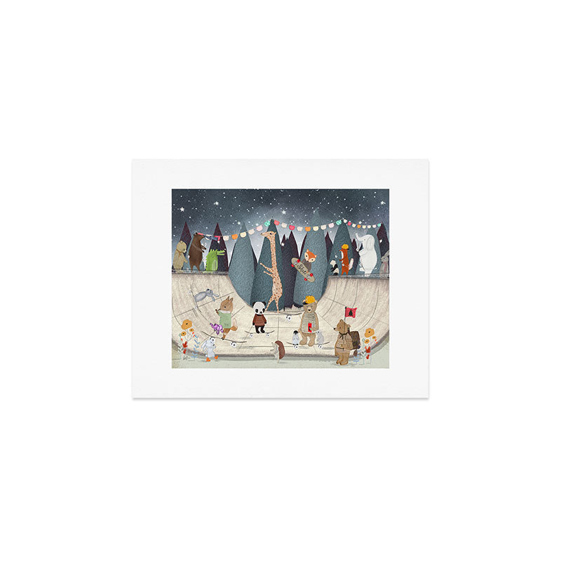 little skate park Art Print Gallery Image 1