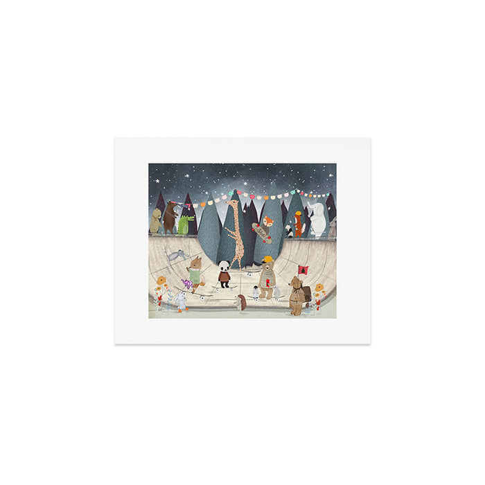 little skate park Art Print Gallery Image 1