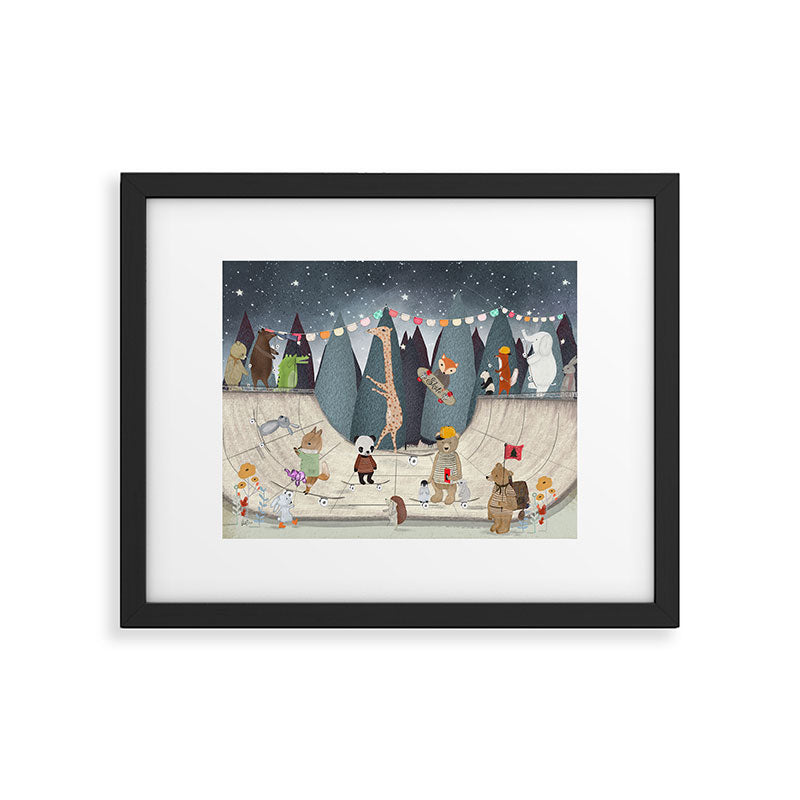 little skate park Framed Art Print Gallery Image 5