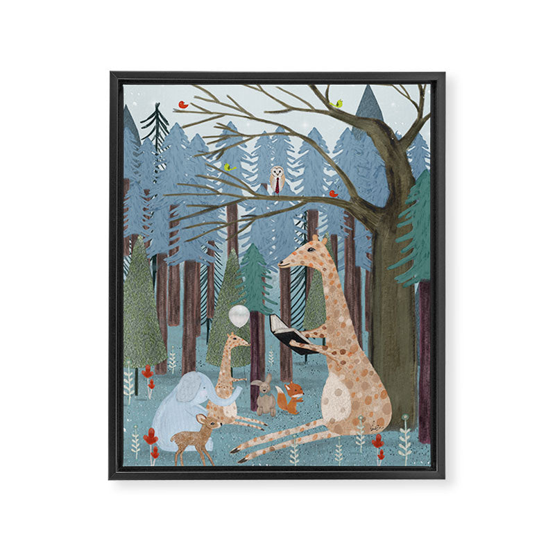 little story time Framed Canvas Print Gallery Image 8