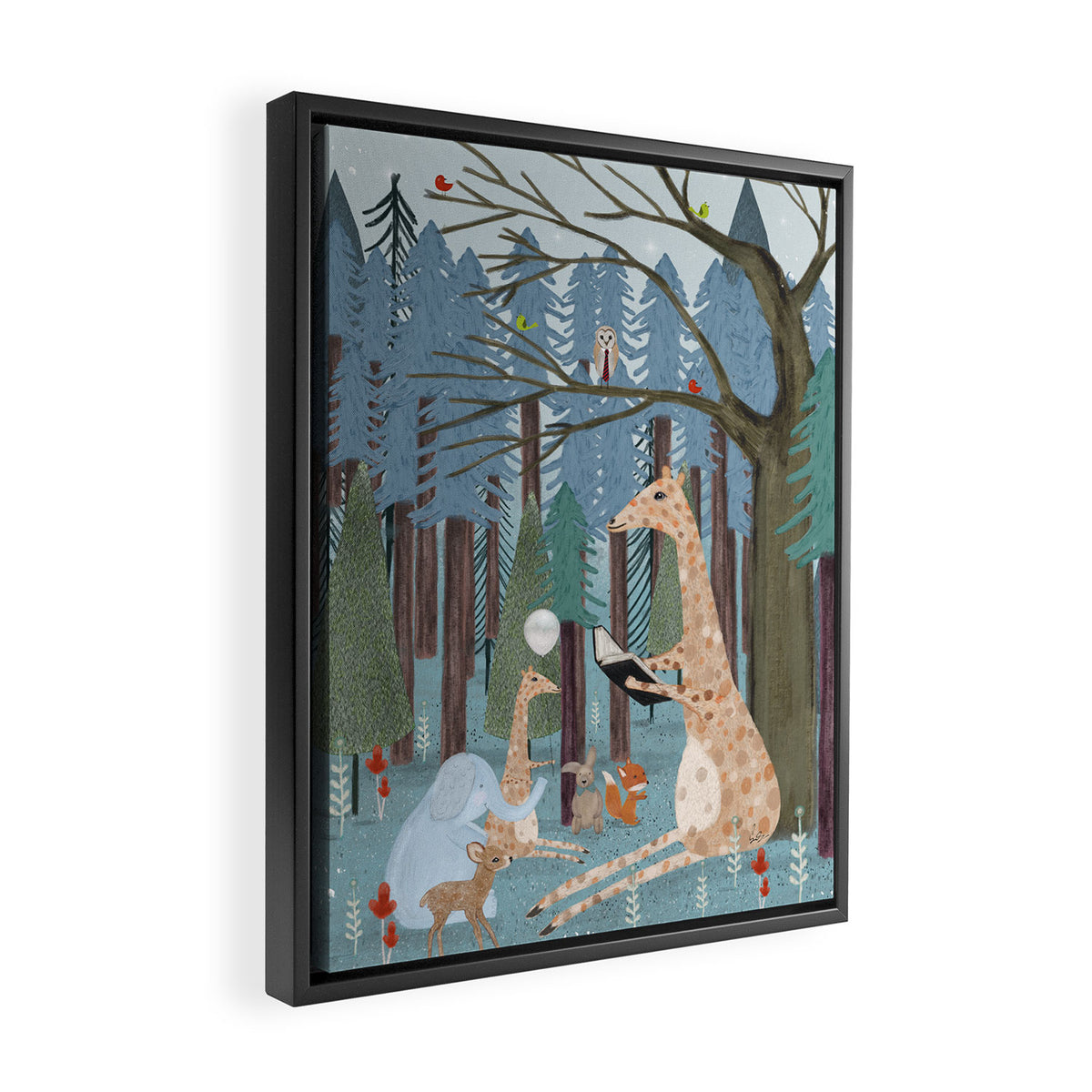 little story time Framed Canvas Print Gallery Image 2