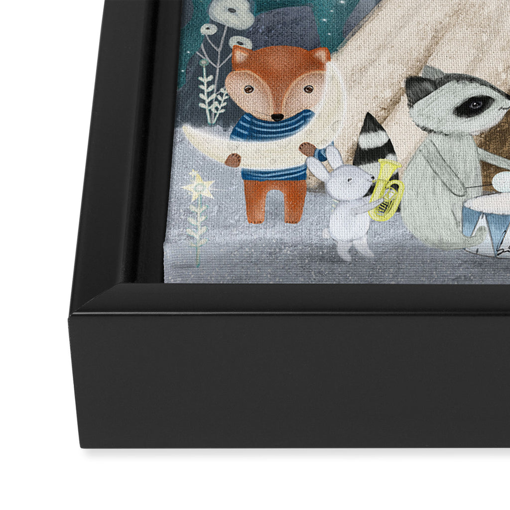 little tipi Framed Canvas Print Gallery Image 3