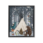 little tipi Framed Canvas Print Gallery Image 6