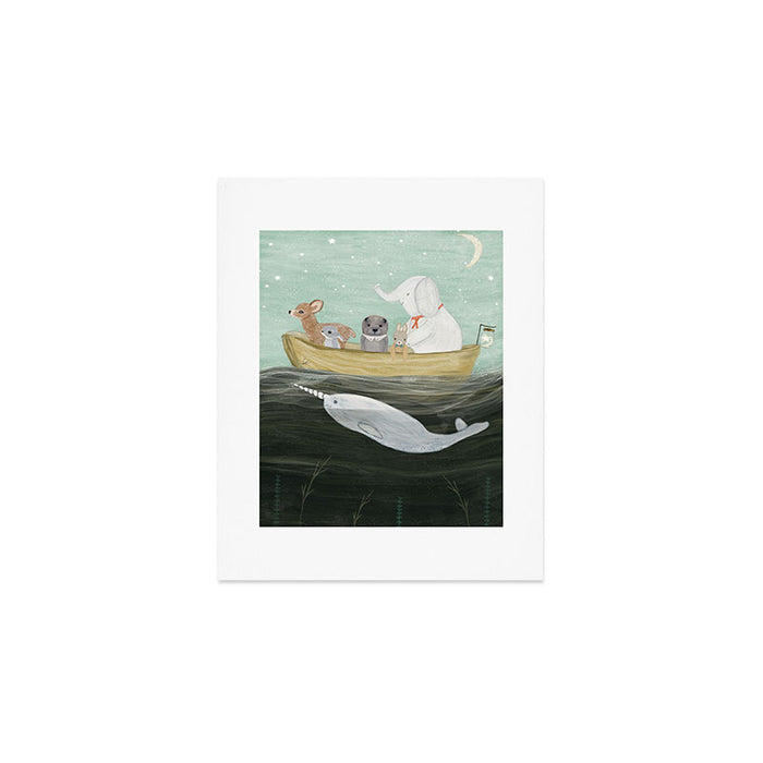 little yellow boat Art Print Gallery Image 1