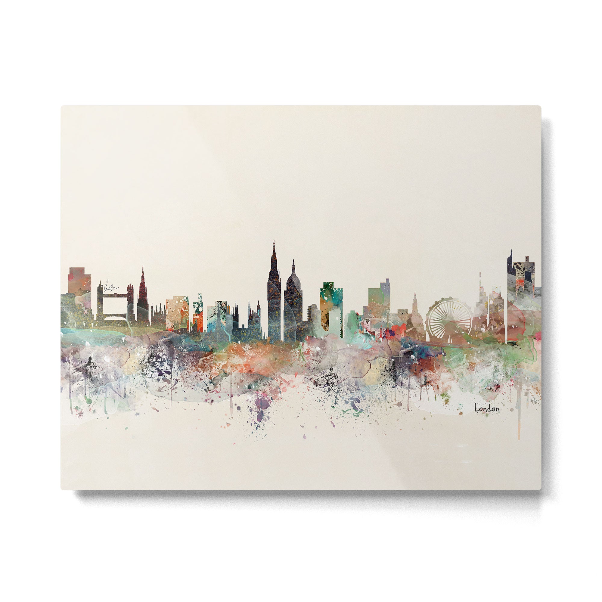 london england skyline Metal Print Gallery Image 6