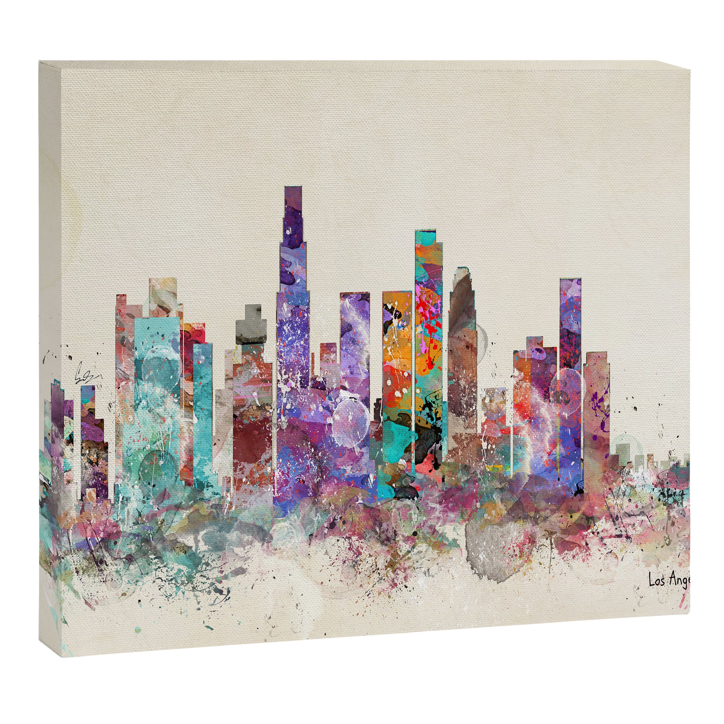 los angeles california skyline Canvas Print Gallery Image 12