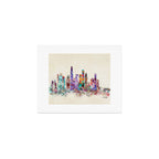 los angeles california skyline Art Print Gallery Image 1