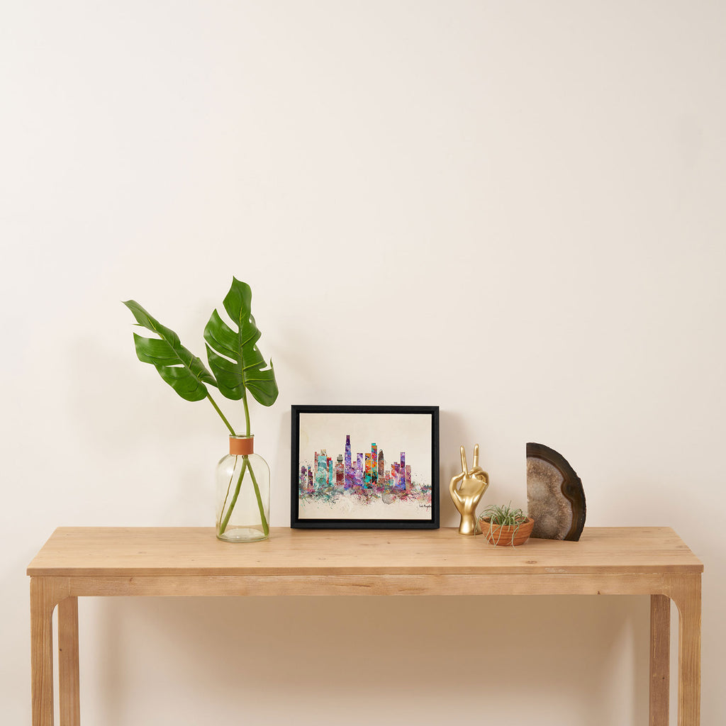 los angeles california skyline Framed Canvas Print Gallery Image 4