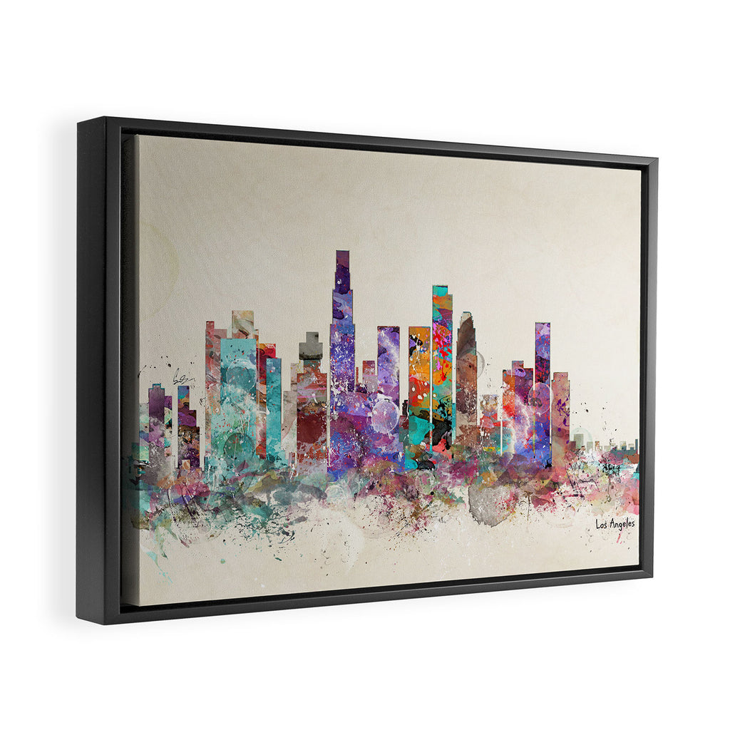los angeles california skyline Framed Canvas Print Gallery Image 6