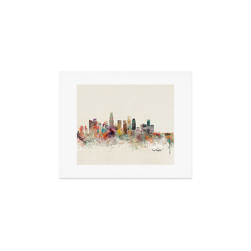 los angeles skyline Art Print Gallery Image 1