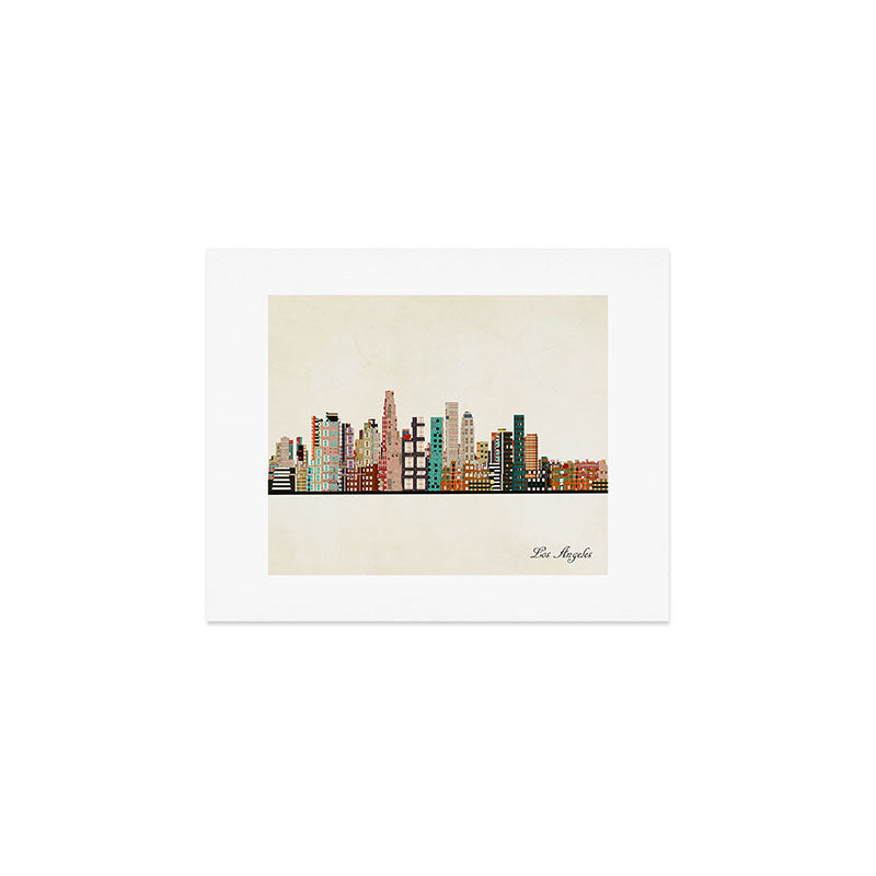 los angeles skyline Art Print Gallery Image 1