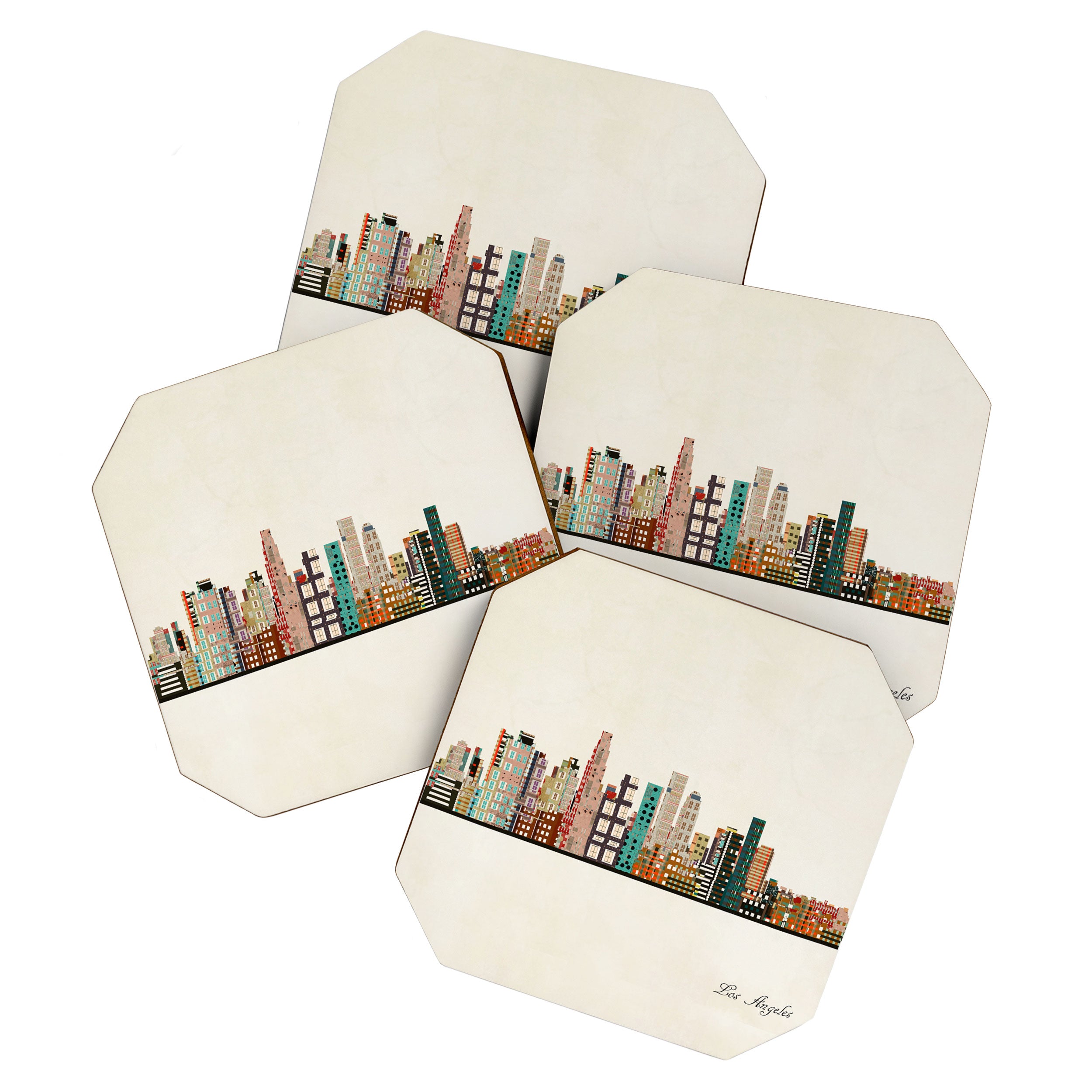 los angeles skyline Coaster Gallery Image 1