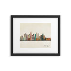 los angeles skyline Framed Art Print Gallery Image 6