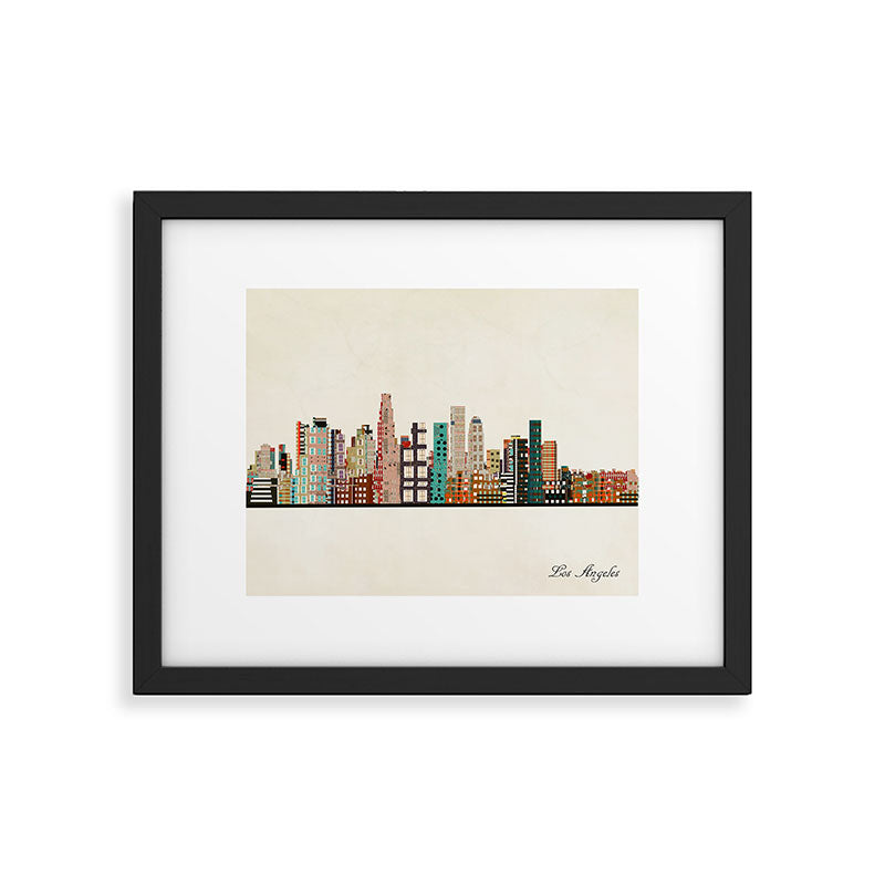 los angeles skyline Framed Art Print Gallery Image 6