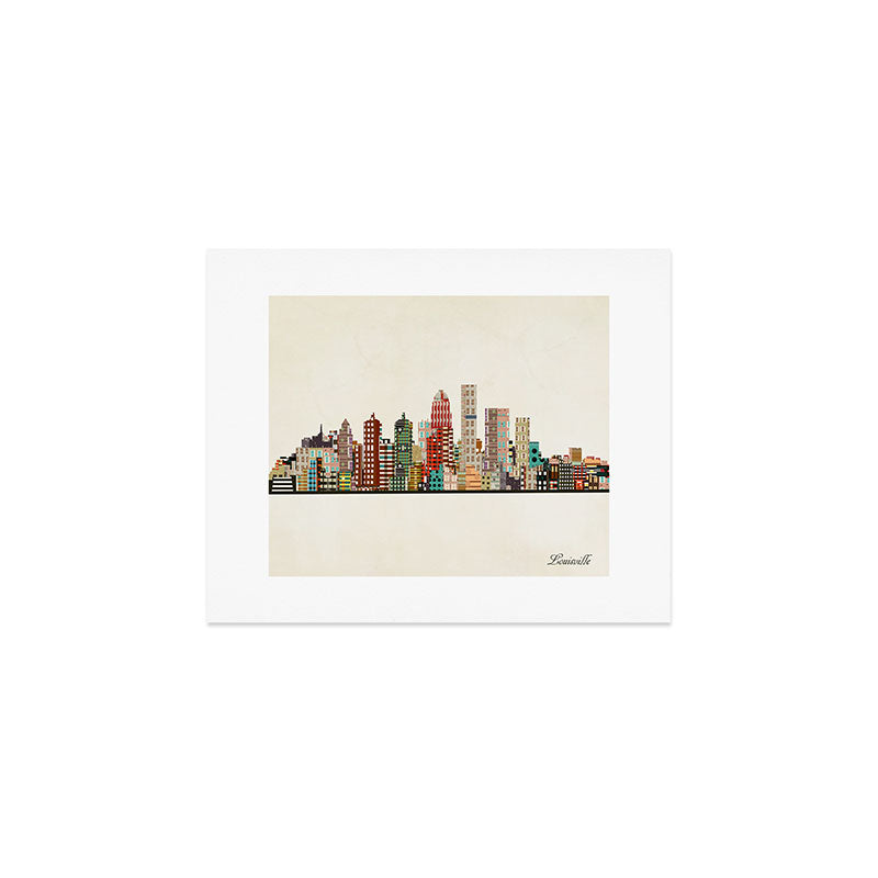 louisville kentucky skyline Art Print Gallery Image 1