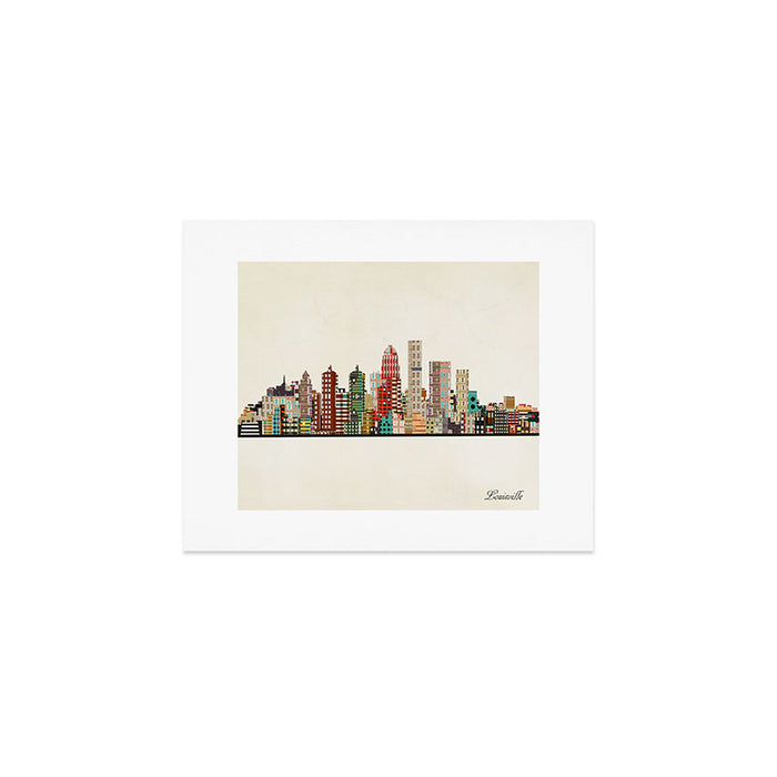 louisville kentucky skyline Art Print Gallery Image 1