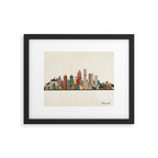 louisville kentucky skyline Framed Art Print Gallery Image 6