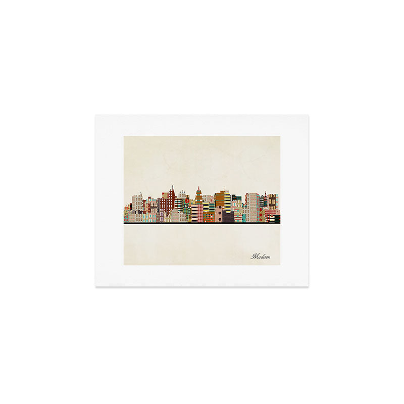 madison wisconsin skyline Art Print Gallery Image 1