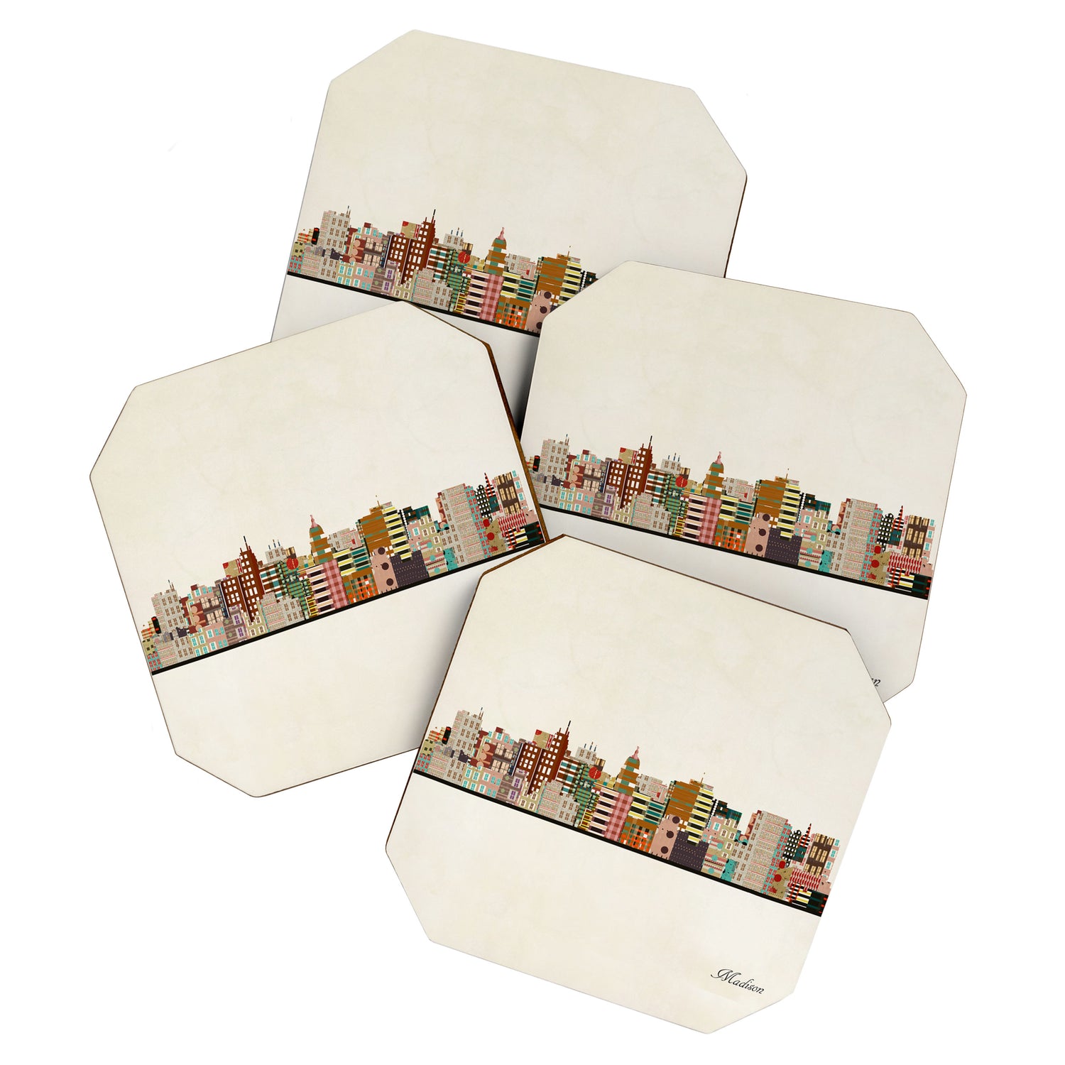 madison wisconsin skyline Coaster Gallery Image 1