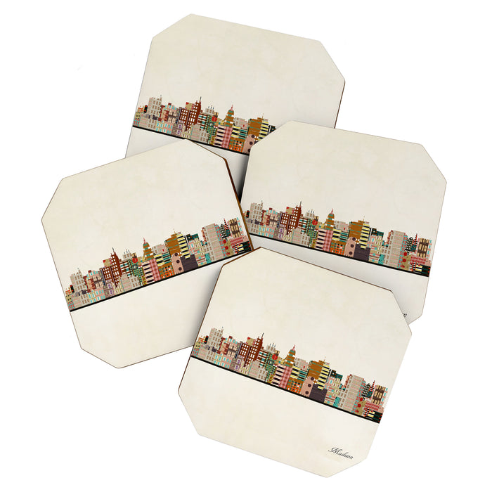 madison wisconsin skyline Coaster Gallery Image 1