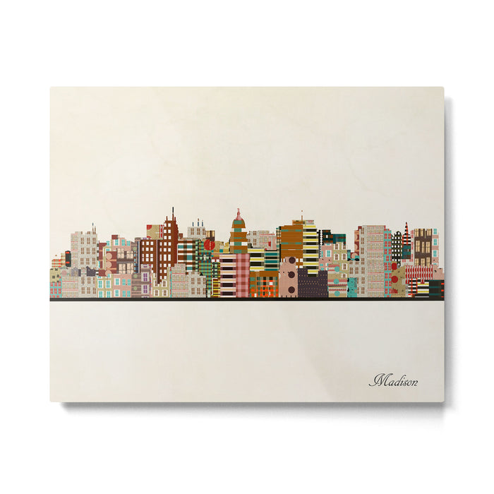 madison wisconsin skyline Metal Print Gallery Image 1