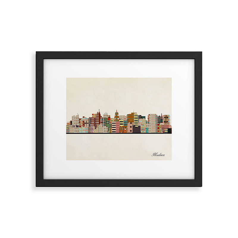 madison wisconsin skyline Framed Art Print Gallery Image 6