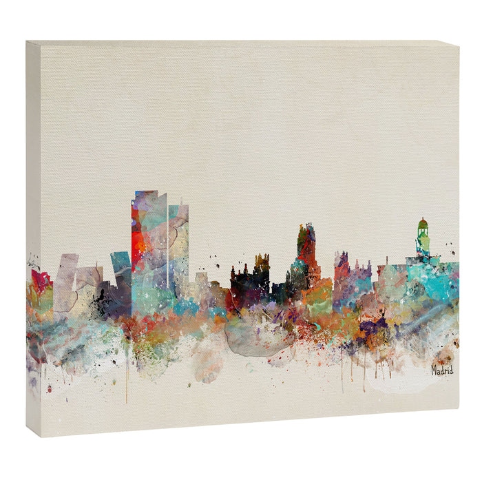madrid spain skyline Canvas Print Gallery Image 1