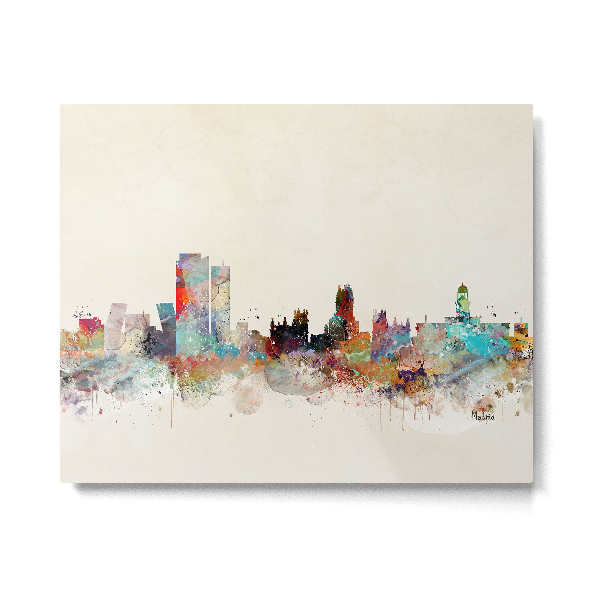madrid spain skyline Metal Print Gallery Image 6