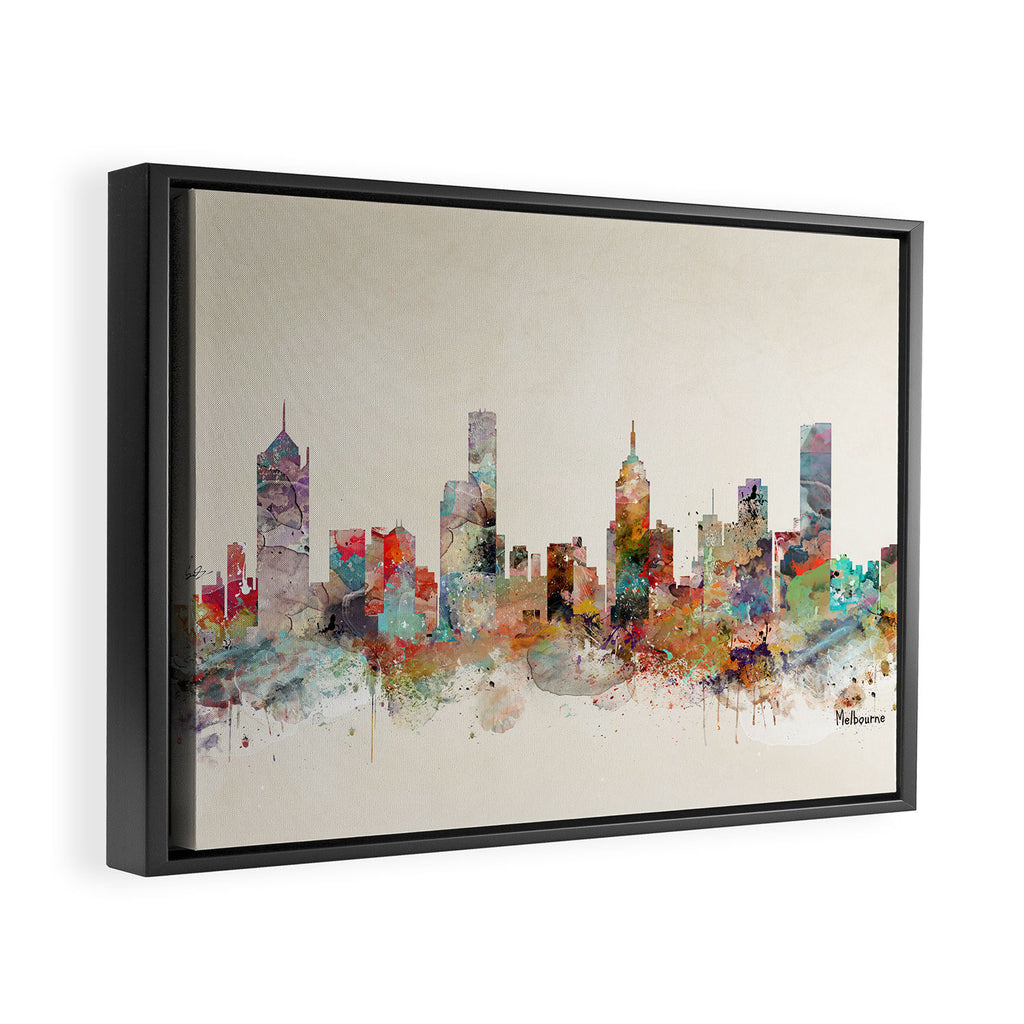 melbourne australia Framed Canvas Print Gallery Image 2