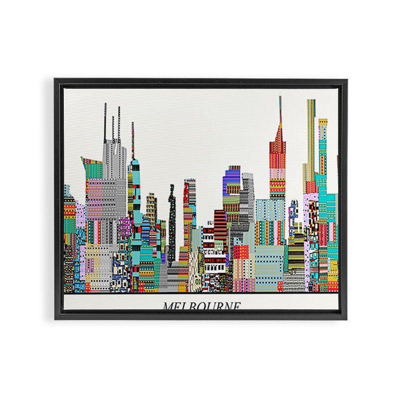 Melbourne Framed Canvas Print Gallery Image 2