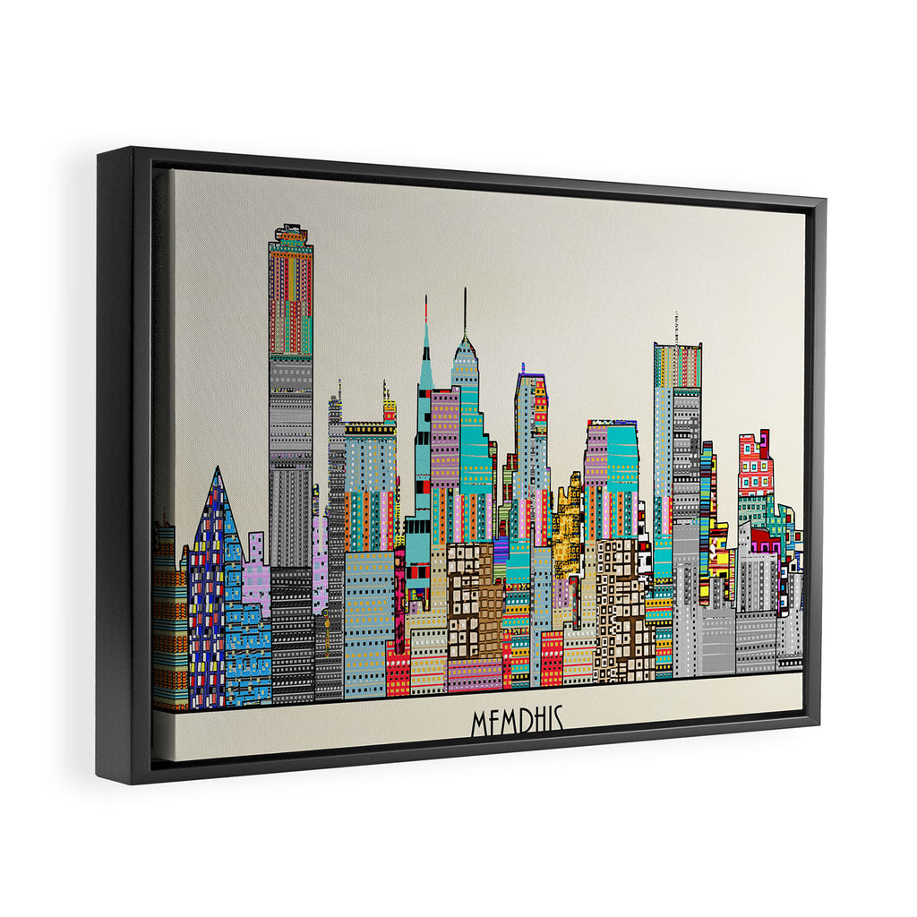 Memphis city Framed Canvas Print Gallery Image 6