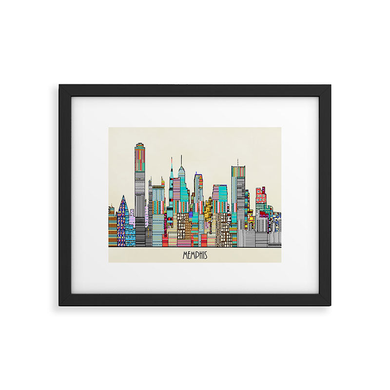 Memphis city Framed Art Print Gallery Image 5